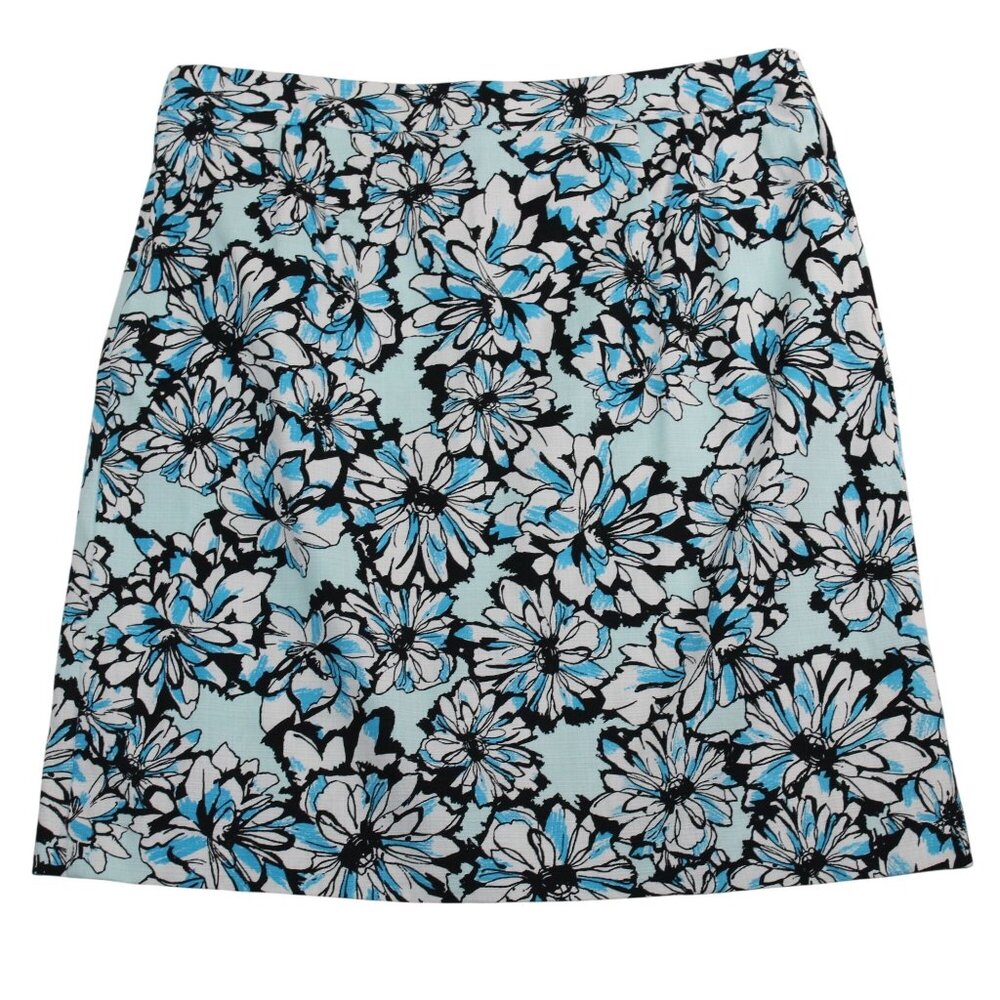 NWT Jones New York Collection Size 14 Multicolored Floral Stretch Skirt - Picture 1 of 11
